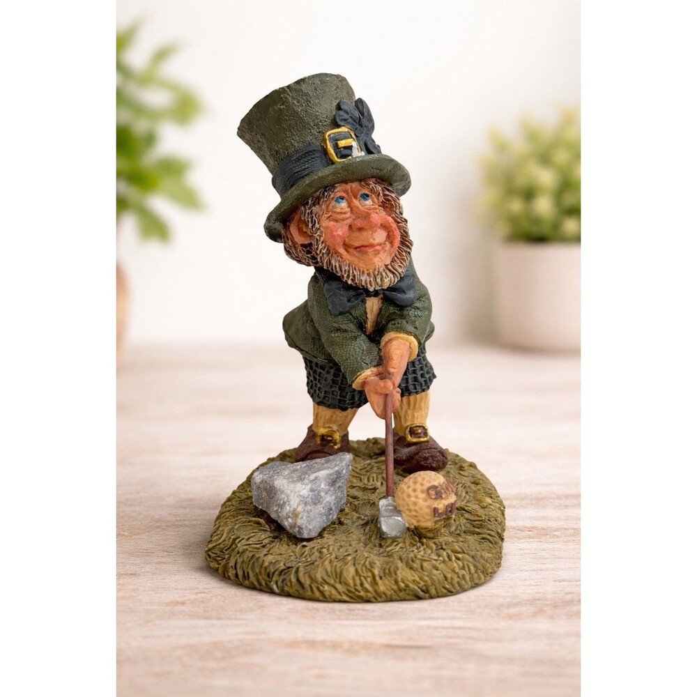 Finnian Guardian of Blarney Stone Leprechaun Golf Figurine Roman 1996 #44453